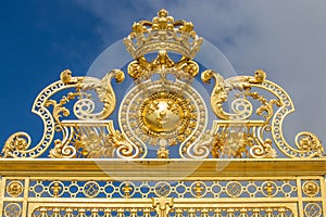 Beautiful gate of Versailles palace