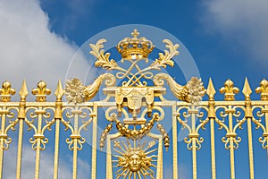 Beautiful gate of Versailles palace