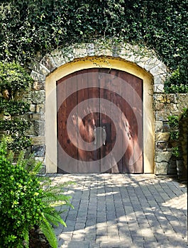 Beautiful gate of Wine and Roses Hotel