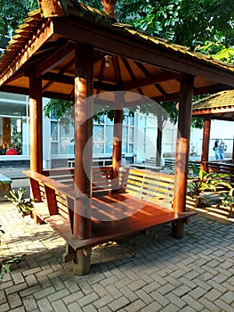 Beautiful gazebo with sunset vibes