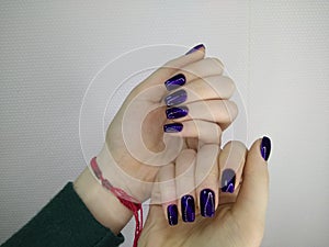 beautiful gel lacquer manicure