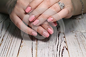 beautiful gel lacquer manicure