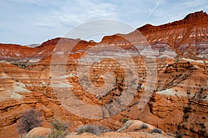 Beautiful geological landscape in utah desert, USA