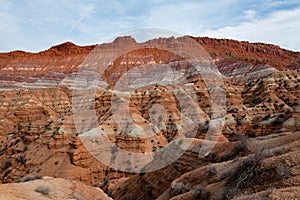 Beautiful geological landscape in utah desert, USA