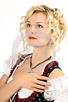 Beautiful german girl in dirndl