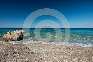 The beautiful Gialos Beach, Greece