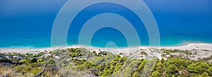 Beautiful Gialos beach on Lefkada island in Greece