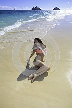 Beautiful girl at the beach