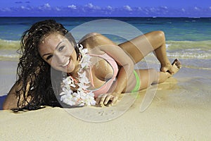 Beautiful girl at the beach