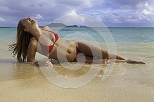 Beautiful girl at the beach