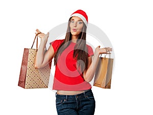 Beautiful girl on Christmas sales