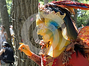 Beautiful girl dressed as fairy at the Bristol Renaissance Faire