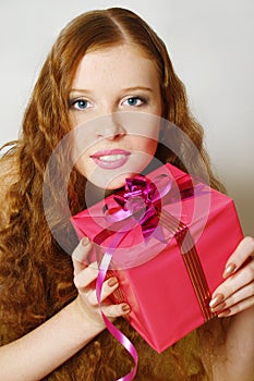 The beautiful girl with a gift