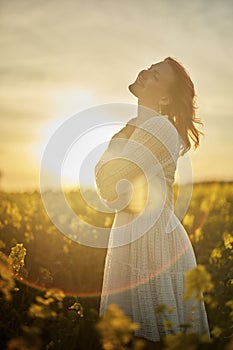 beautiful girl in raps field