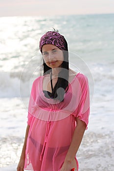 Beautiful Girl At The Seaside