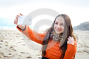 Beautiful girl taken pictures of her self.