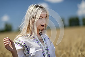 Beautiful girl in traditional costume