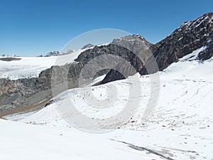 Beautiful glacier hike and clim to Weisskugel mountain