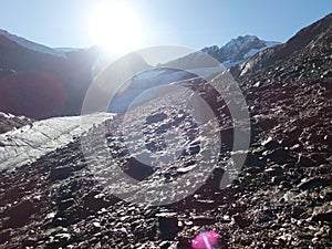 Beautiful glacier hike and clim to Weisskugel mountain