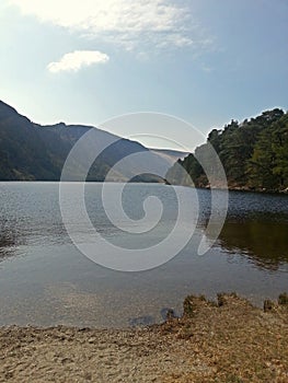 Beautiful Glendalough on a sunny day