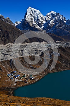 The beautiful Gokyo valley