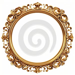 A beautiful gold vintage frame