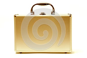 Beautiful golden briefcase
