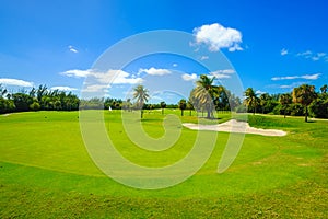 Beautiful golf course photo