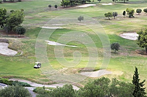 Beautiful golf course of Porto Carras Grand Resort.
