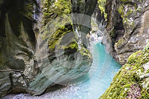 Beautiful gorge of Tolmin, Slovenia