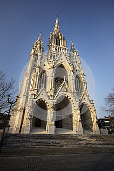 Beautiful Gothic cathedral from Bruxelles (Brusels) - Belgium photo