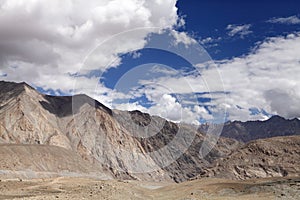 Beautiful granite mountain and ophiolites in Ladakh