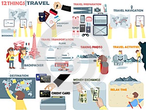 Beautiful graphic design of travel