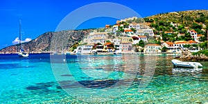 Beautiful Greece series - picturesque colorful village Assos in