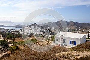 Beautiful Greek architecture of Chora on Ios Island