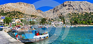 Beautiful Greek islands - Chios. Vrontados fishing village.  Greece