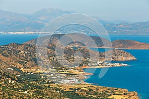 Beautiful greek seascape at sunny day