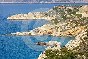 Beautiful greek seascape at sunny day