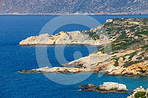 Beautiful greek seascape at sunny day