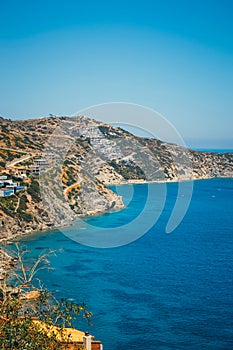 Beautiful greek seascape at sunny day.