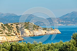 Beautiful greek seascape at sunny day