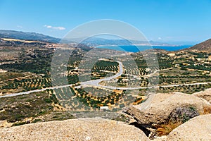 Beautiful greek seascape at sunny day, Crete