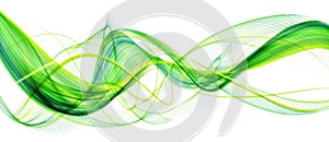 Beautiful Green abstract modern waving business background