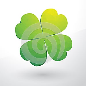 Beautiful green cloverleaf