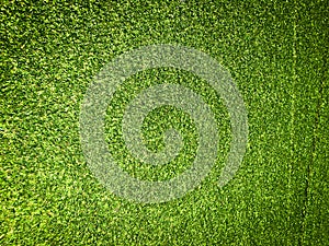 Beautiful green grass pattern from golf course for background. Copy space for work and design, Top view