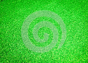Beautiful green grass pattern from golf course for background. Copy space for work and design, Top view