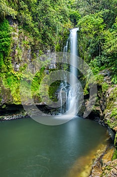 Beautiful Green Kaiate Falls