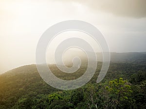 beautiful green mountains/Hills with blue sky background.