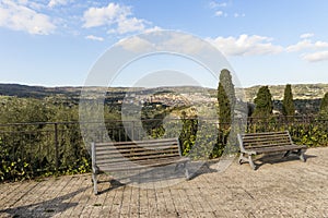 Beautiful Green Sceneries in Cassaro, Province of Syracuse, Sicily.