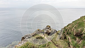 The beautiful green shorelines of Ireland during spring time